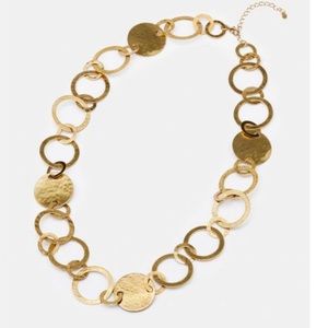 NEW Boden Gold Disc Necklace